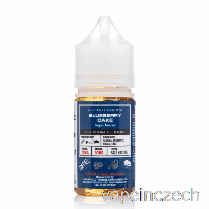 Borůvkový Dort - Série Bsx Salts - 30ml 50mg Vape Per